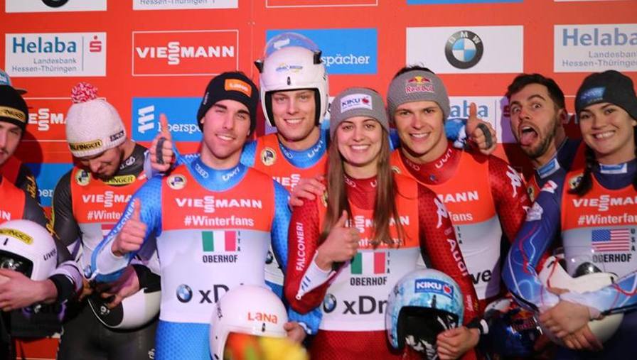 Slittino, Europei, l'Italia è perfetta oro nella gara a squadre La